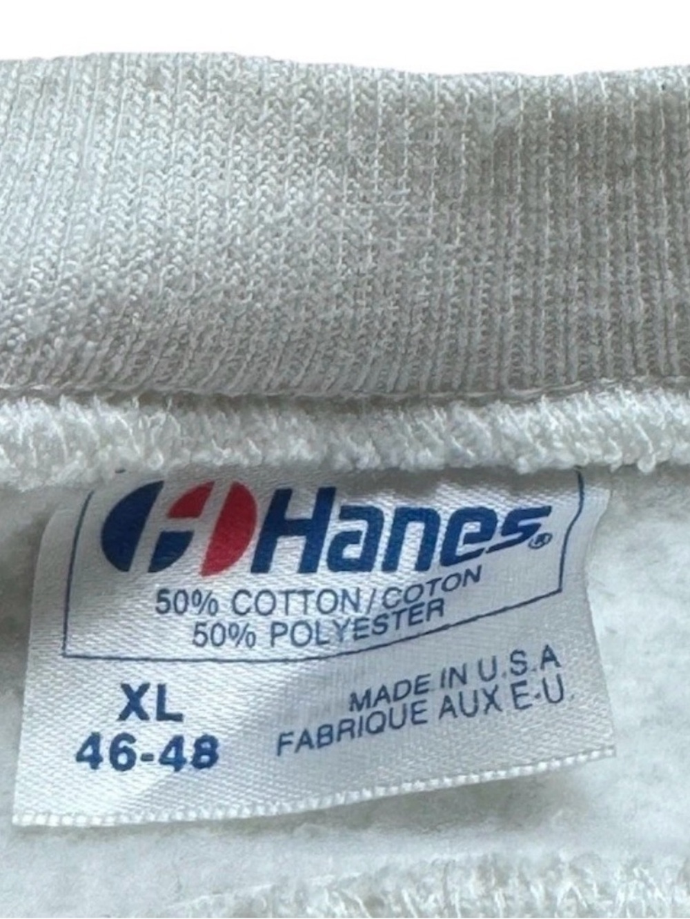 Vintage 80s Snake Chakras Third Eye Hanes White Crewneck Sweater XL - Picture 5 of 7
